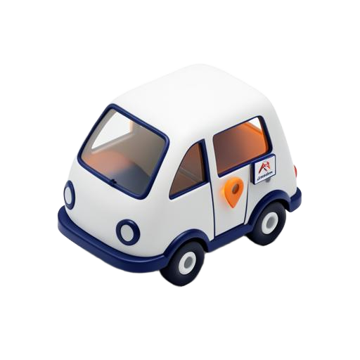 Transfer vehicle with a location pin