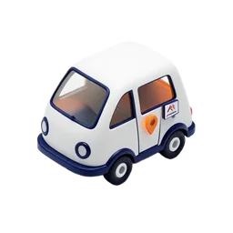 Transfer vehicle with a location pin